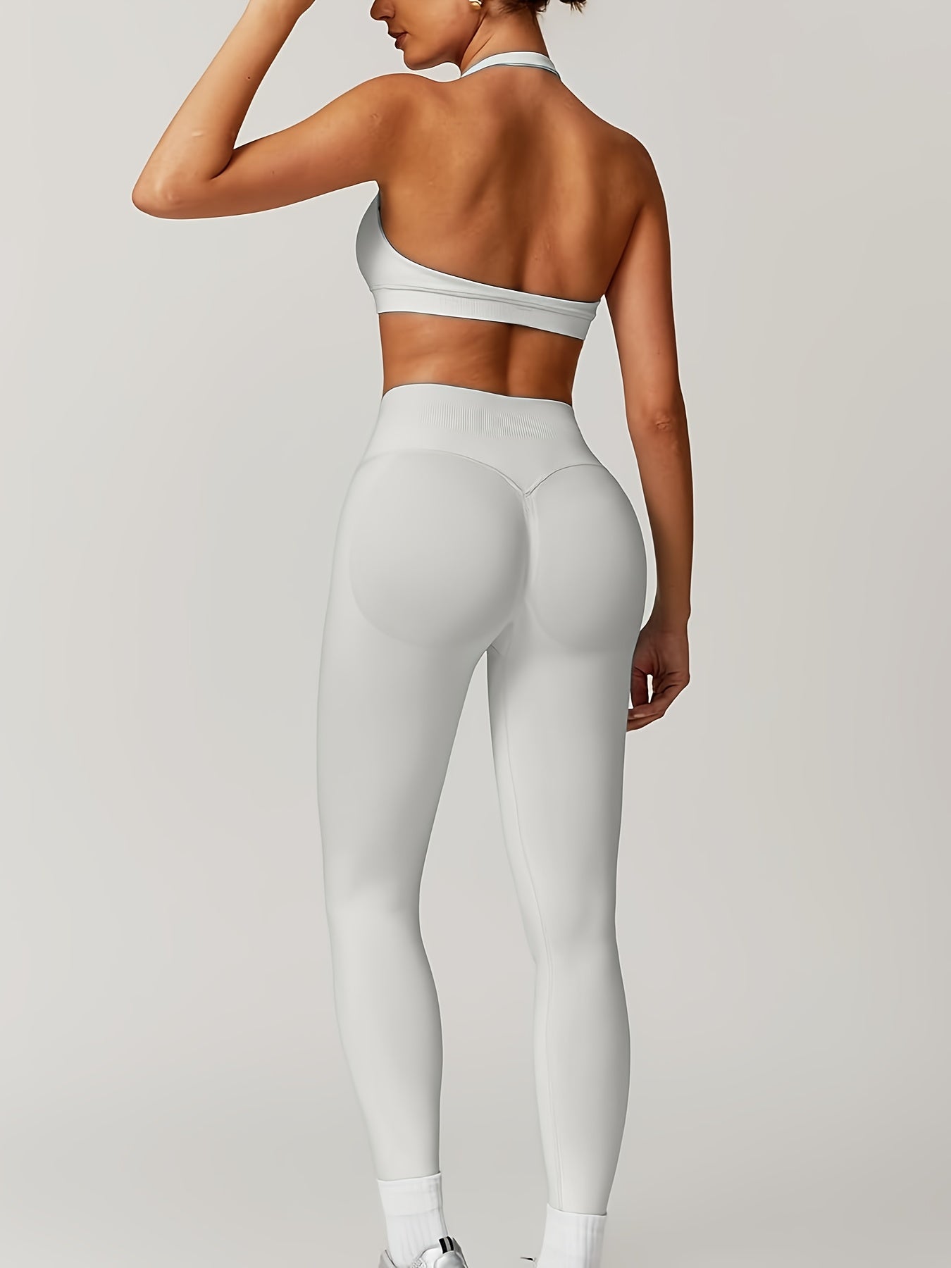 Women's Yoga Workout Set  Supportive Sports Bra  High-Waist Leggings